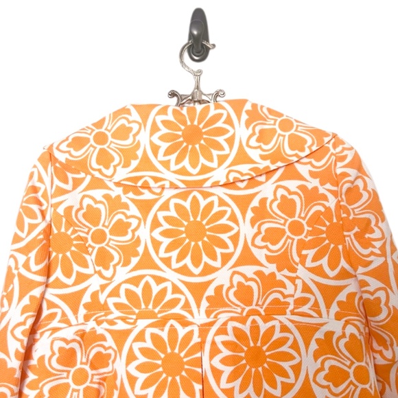 Lisa Spagnolii Short  3/4 Sleeve Orange Jacket Size S - Picture 11 of 16